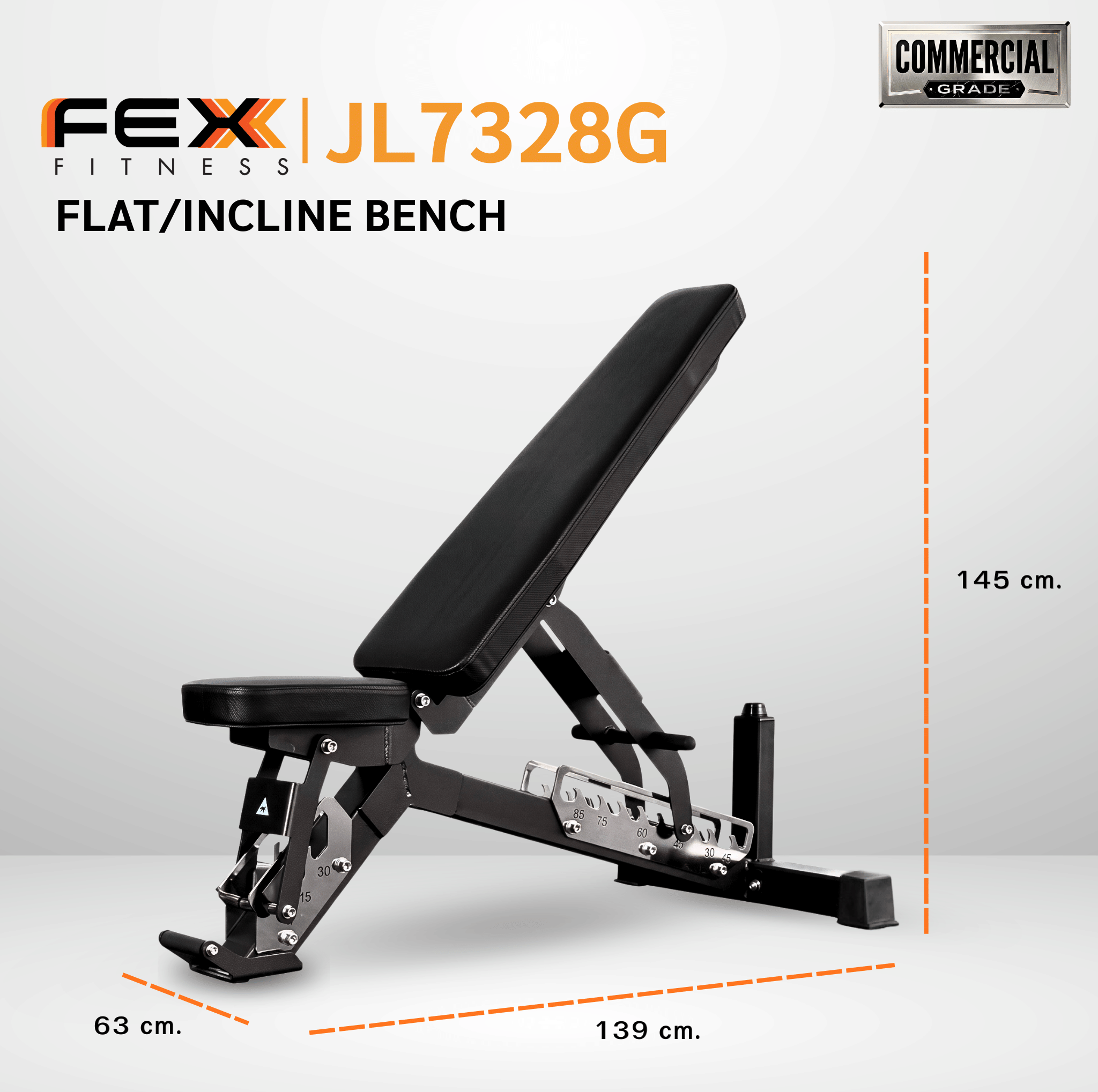 ม้านั่งออกกำลังกาย FEX FITNESS รุ่น JL7328G_3